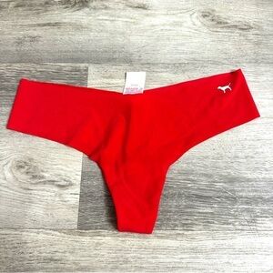 NWT VS PINK Red Panties Underwear Thong size medium